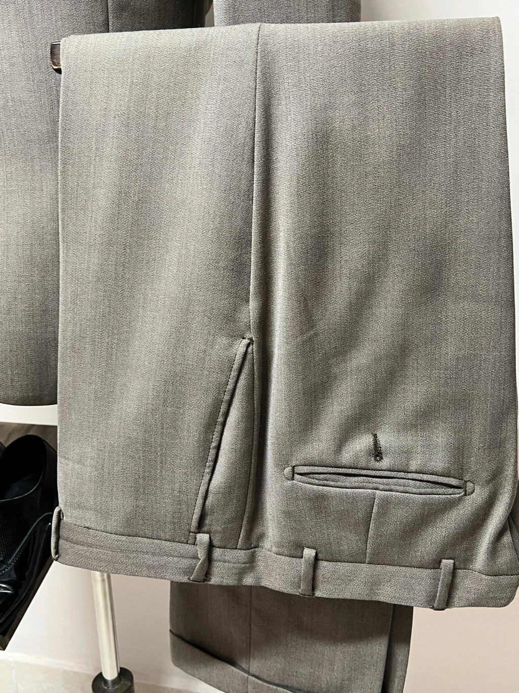 Abito Uomo Conbipel Pura Lana Vergine beige Tortora TG54 (MA81)