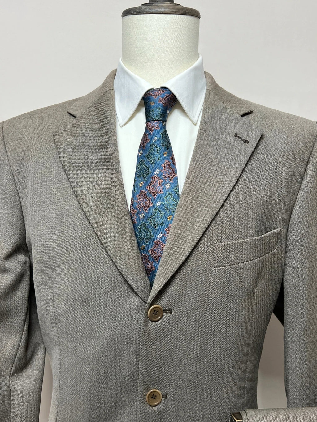 Abito Uomo Conbipel Pura Lana Vergine beige Tortora TG54 (MA81)