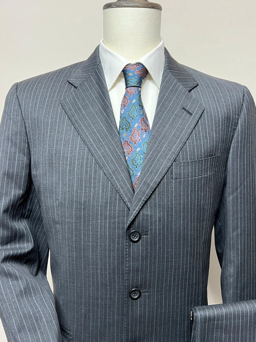Abito sartoriale P.M.D. gessato Grigio Lana Tasmania 50 (MA87)