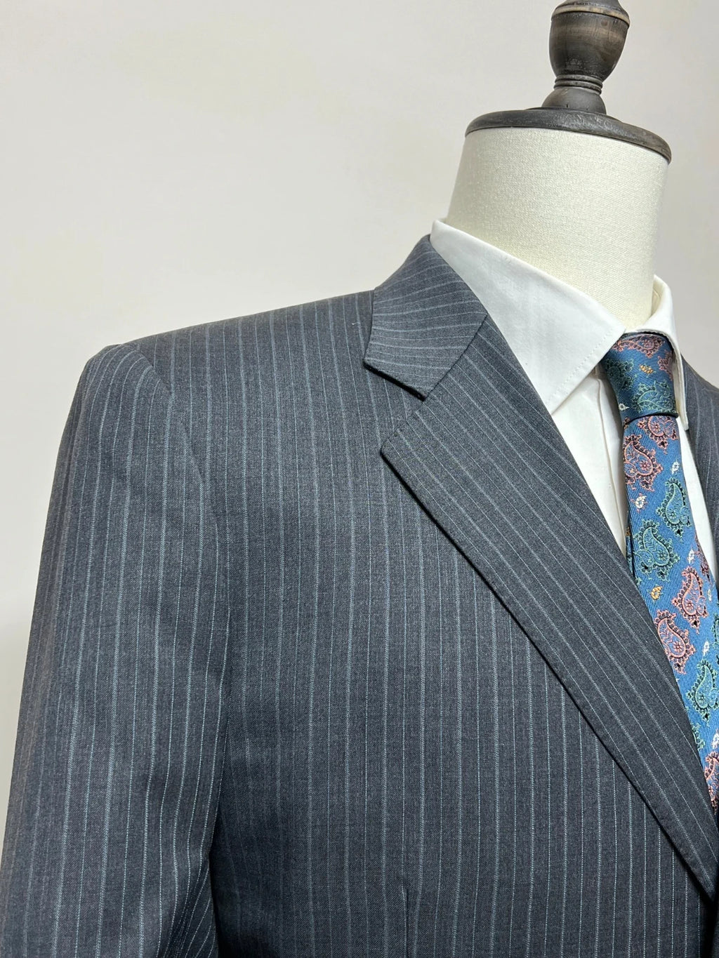 Abito sartoriale P.M.D. gessato Grigio Lana Tasmania 50 (MA87)