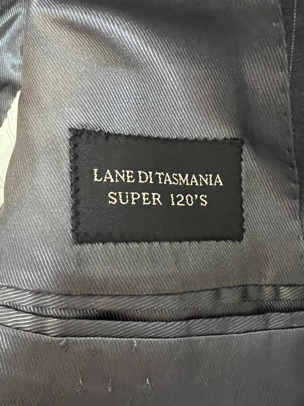 Abito sartoriale P.M.D. gessato Grigio Lana Tasmania 50 (MA87)