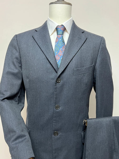 Abito Uomo BM Taurian milano Super 100's Grigio Gessato Elegante Taglia 52 (MA96)
