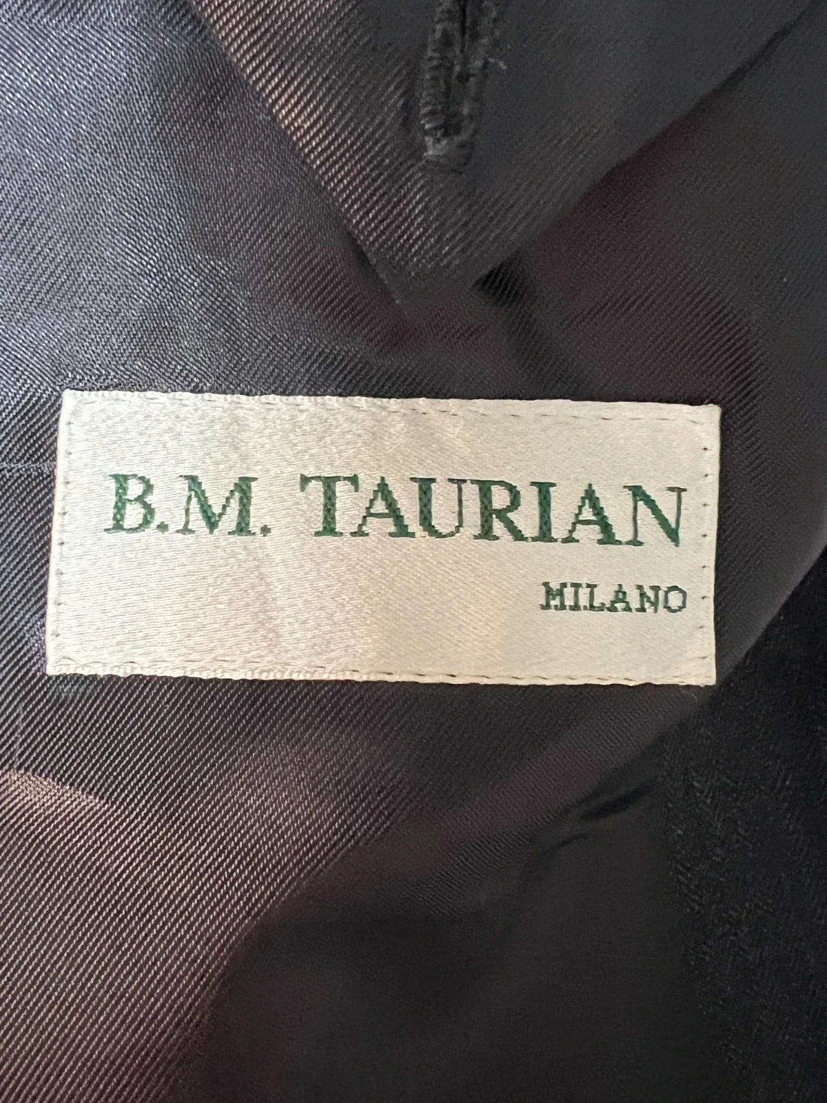 Abito Uomo BM Taurian milano Super 100's Grigio Gessato Elegante Taglia 52 (MA96)