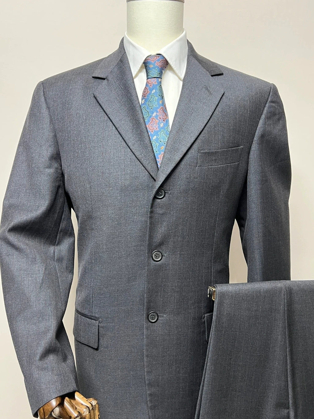 Abito Uomo Leonardo Men's Wear Super 120's grigio Antracite Taglia 54 (MA99)