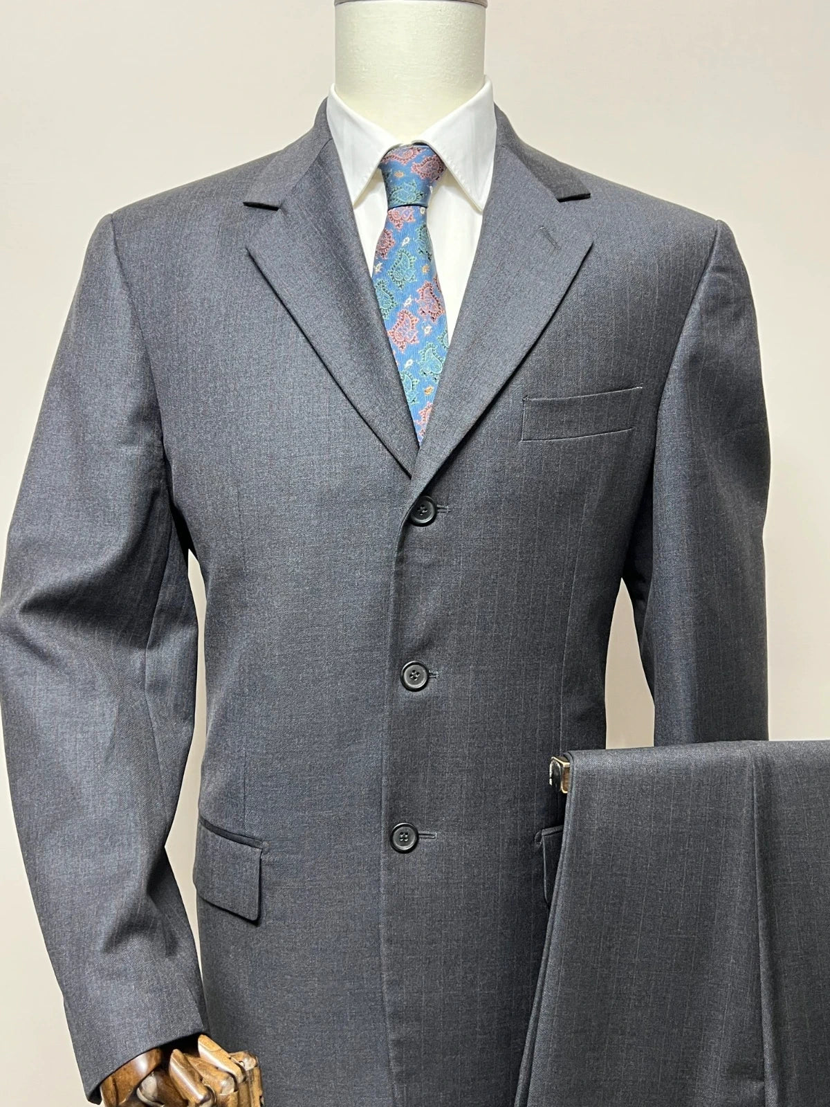 Abito Uomo Leonardo Men's Wear Super 120's grigio Antracite Taglia 54 (MA99)