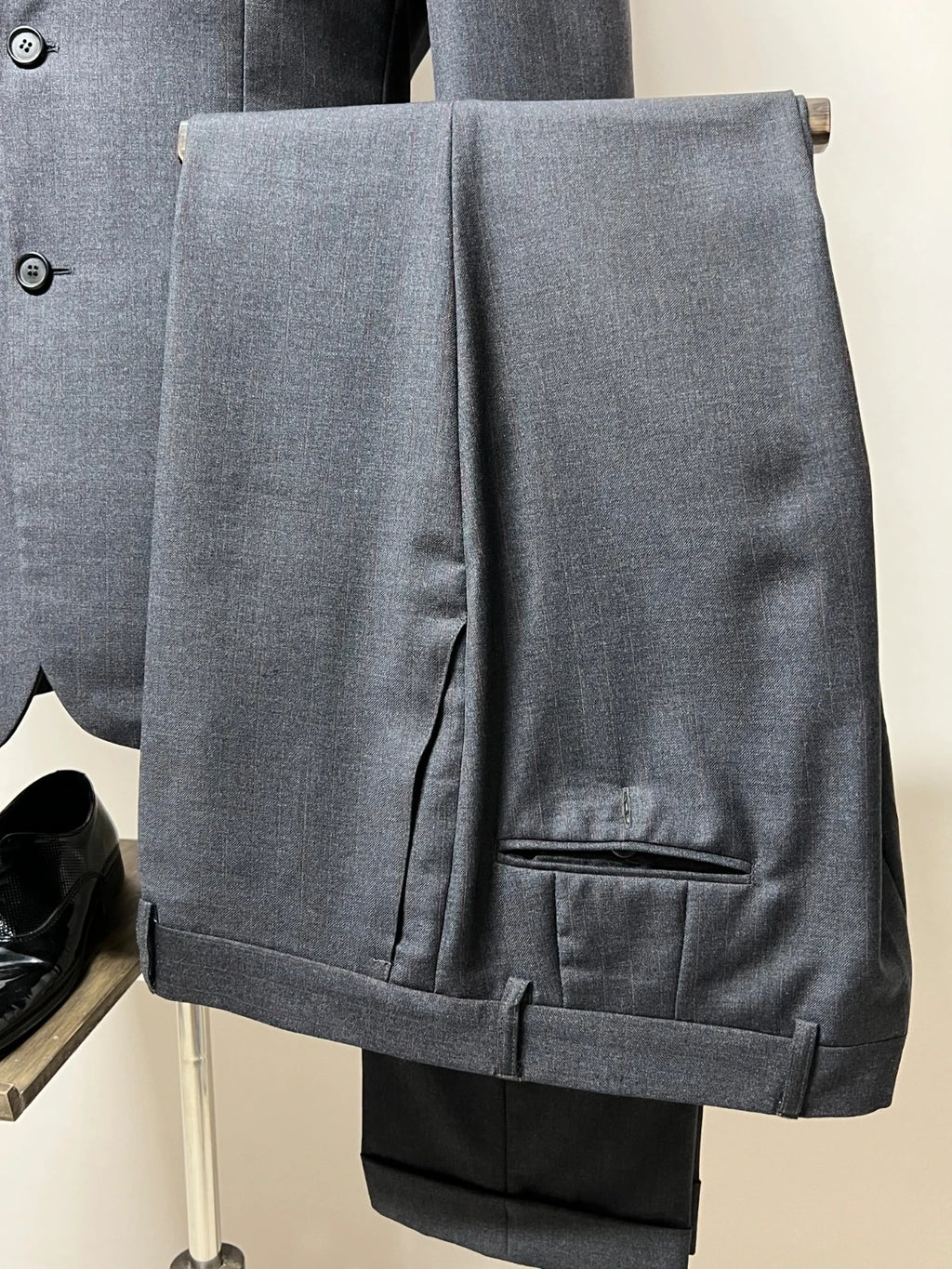 Abito Uomo Leonardo Men's Wear Super 120's grigio Antracite Taglia 54 (MA99)