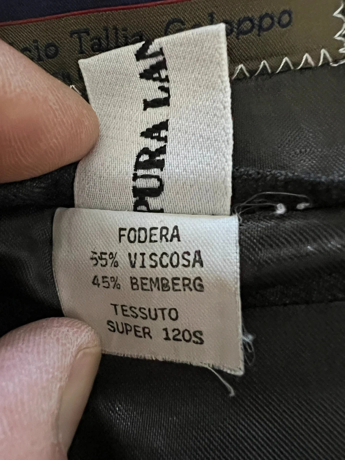 Abito Uomo Leonardo Men's Wear Super 120's grigio Antracite Taglia 54 (MA99)