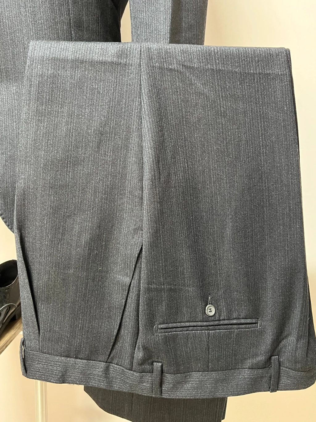 Abito Uomo Kentish Gessato Grigio Antracite Made in italy (MA153)