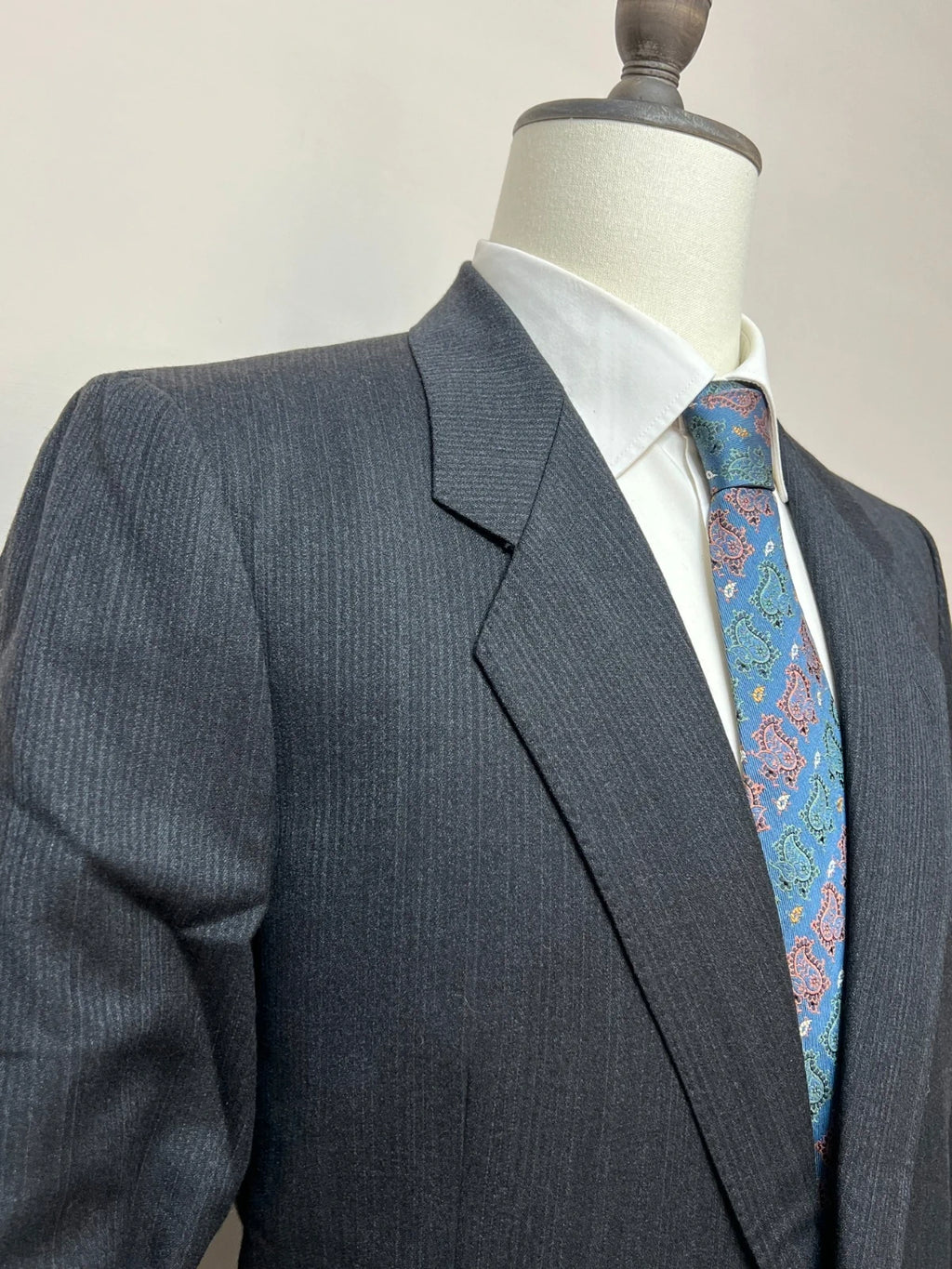Abito Uomo Kentish Gessato Grigio Antracite Made in italy (MA153)