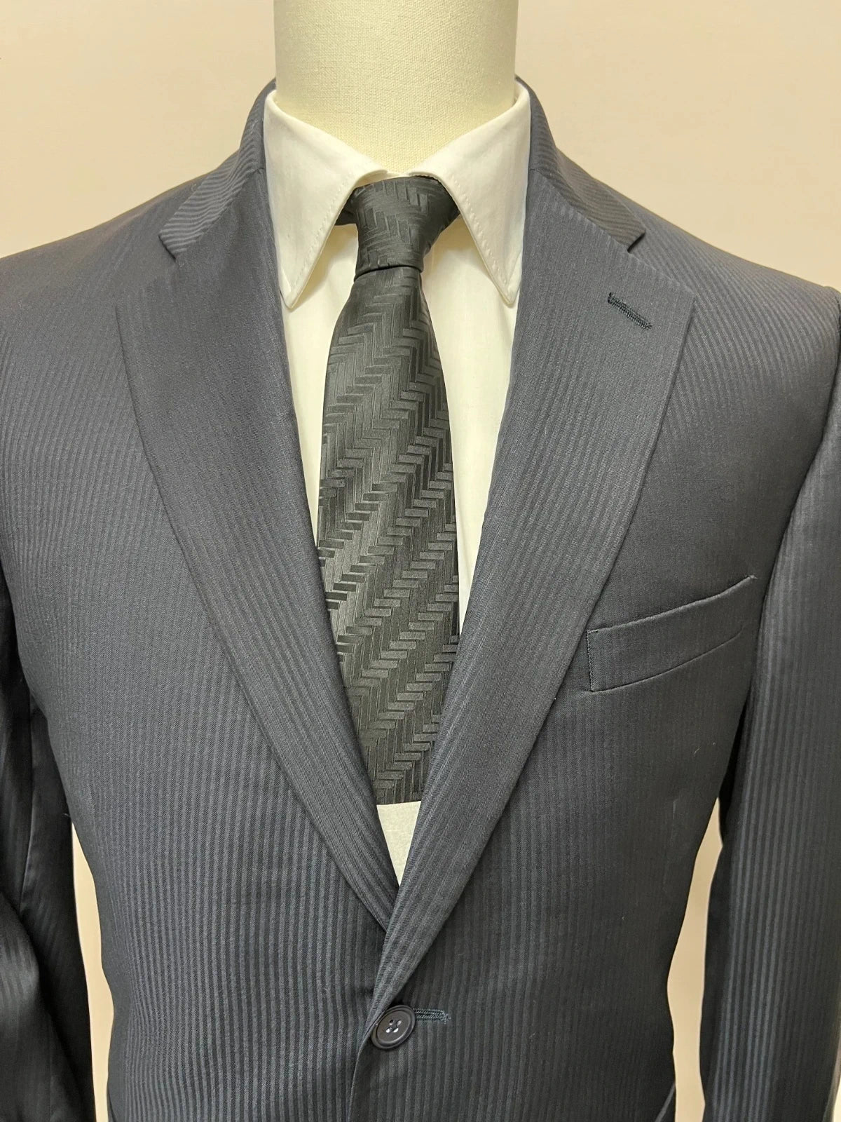 Abito Uomo Sartoria Toscana Cerruti Prestige 130's Lana Blu Taglia 54 (MA34)