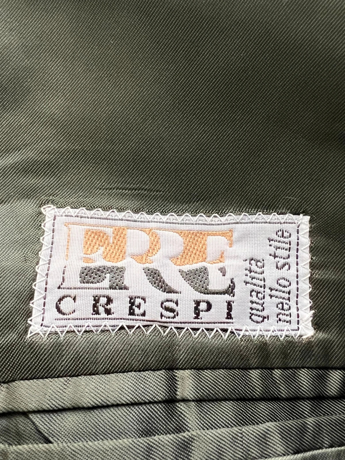 Abito Uomo Crespi Grigio Scuro lana e Seta Made in Italy (MA154)
