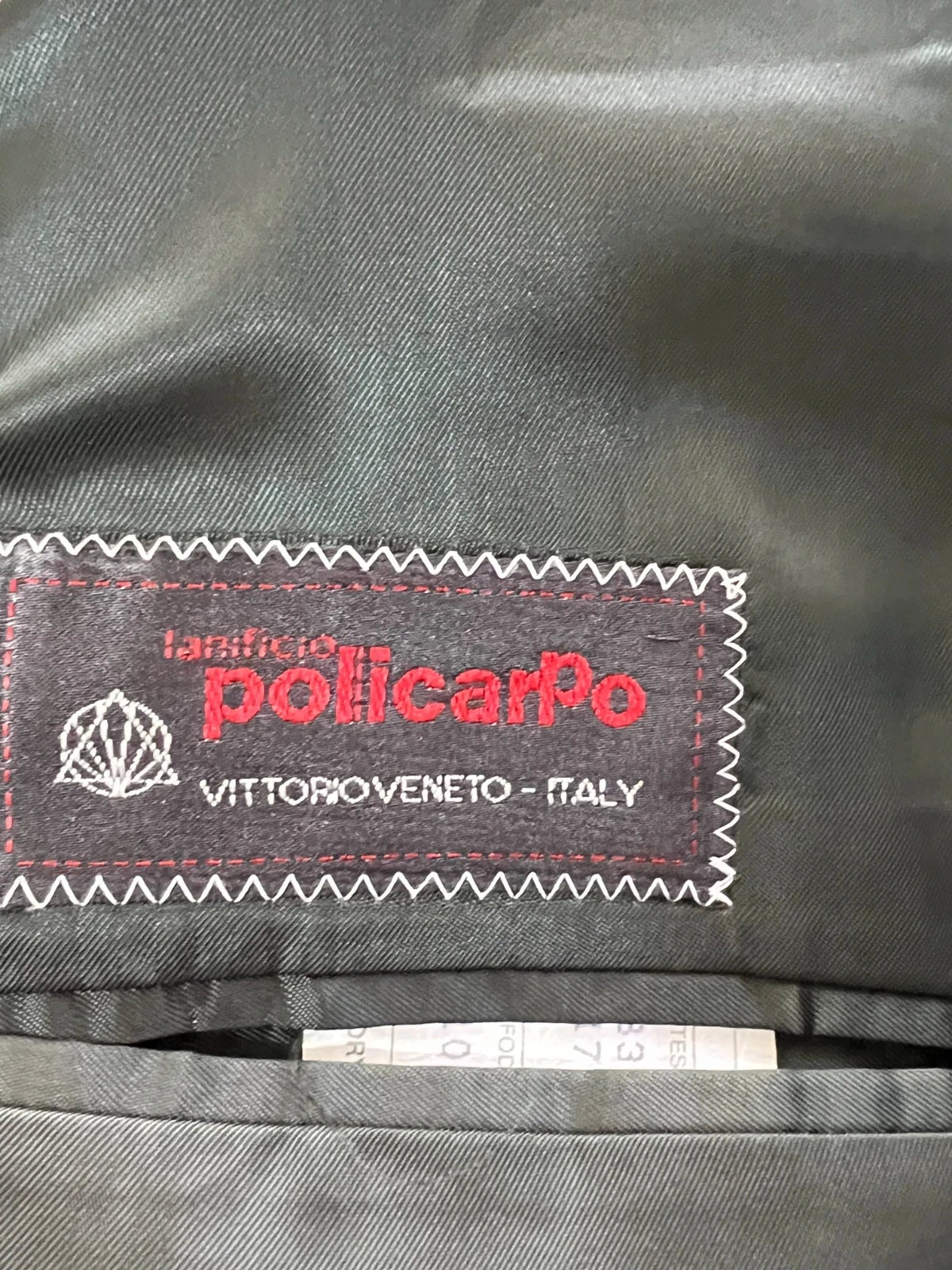 Abito Uomo Crespi Grigio Scuro lana e Seta Made in Italy (MA154)