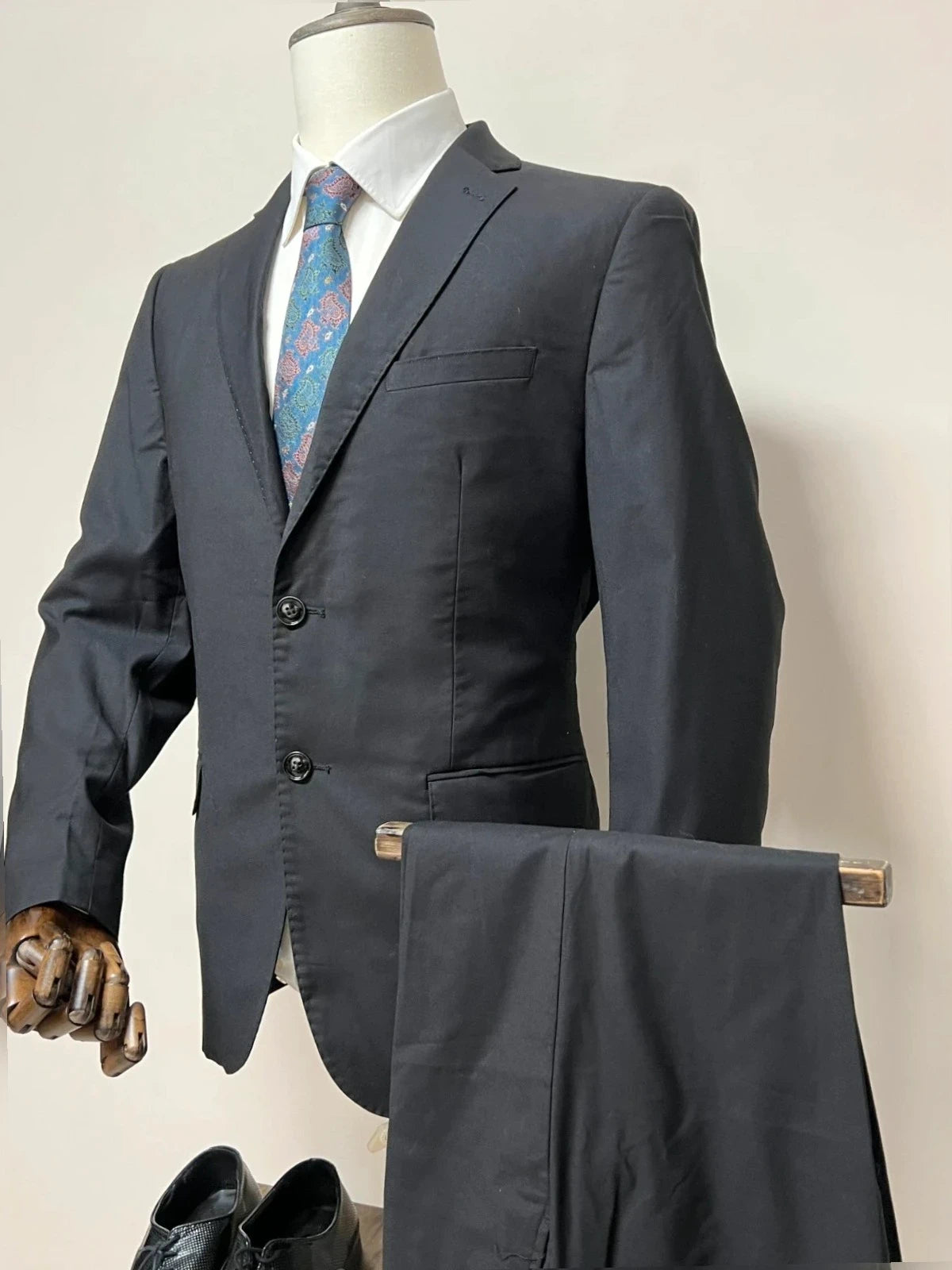 Abito Uomo Nero Elegante Slim Fit Orso store - Taglia 52 (MA159)