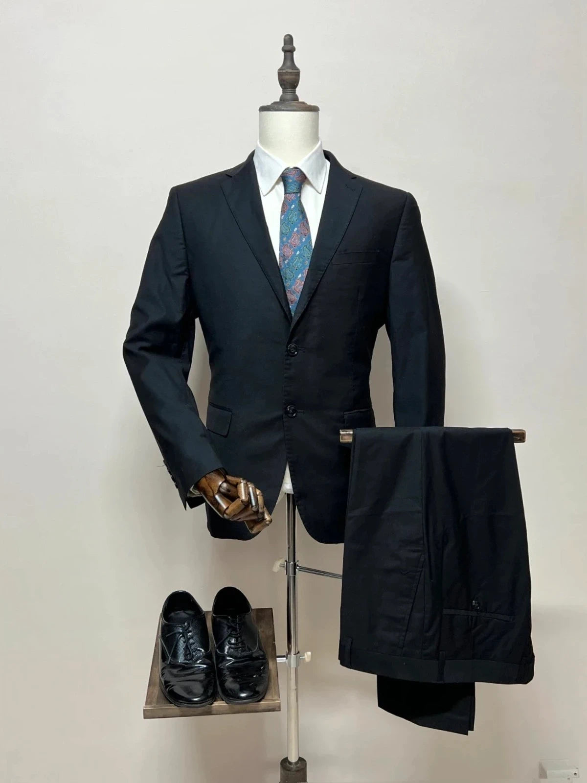Abito Uomo Nero Elegante Slim Fit Orso store - Taglia 52 (MA159)