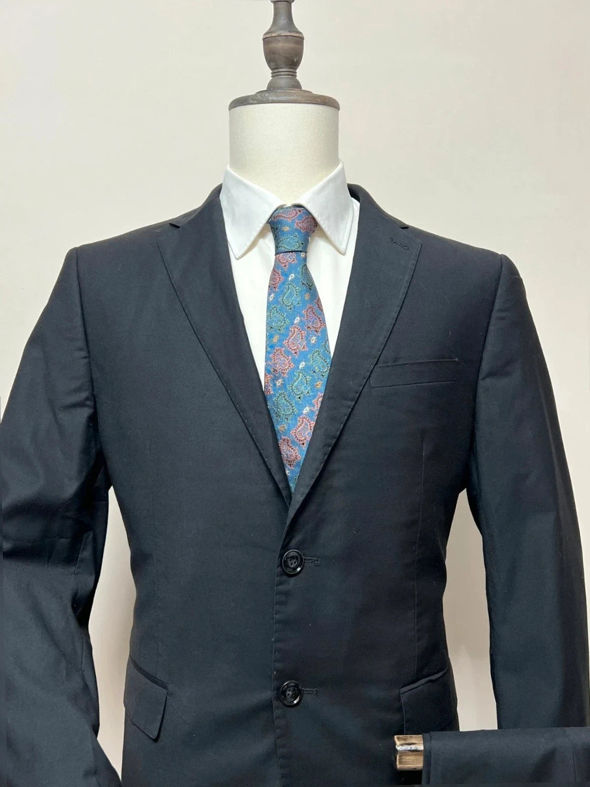 Abito Uomo Nero Elegante Slim Fit Orso store - Taglia 52 (MA159)