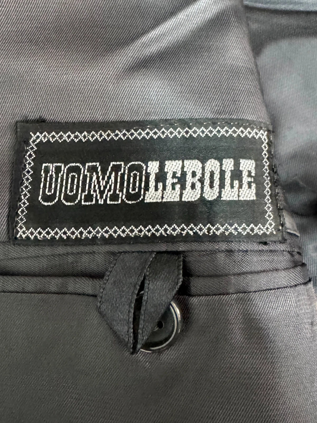 Abito Uomo Uomo Lebole Grigio Elegante Made in Italy Completo Giacca Pantalone Tg 54 (MA169)