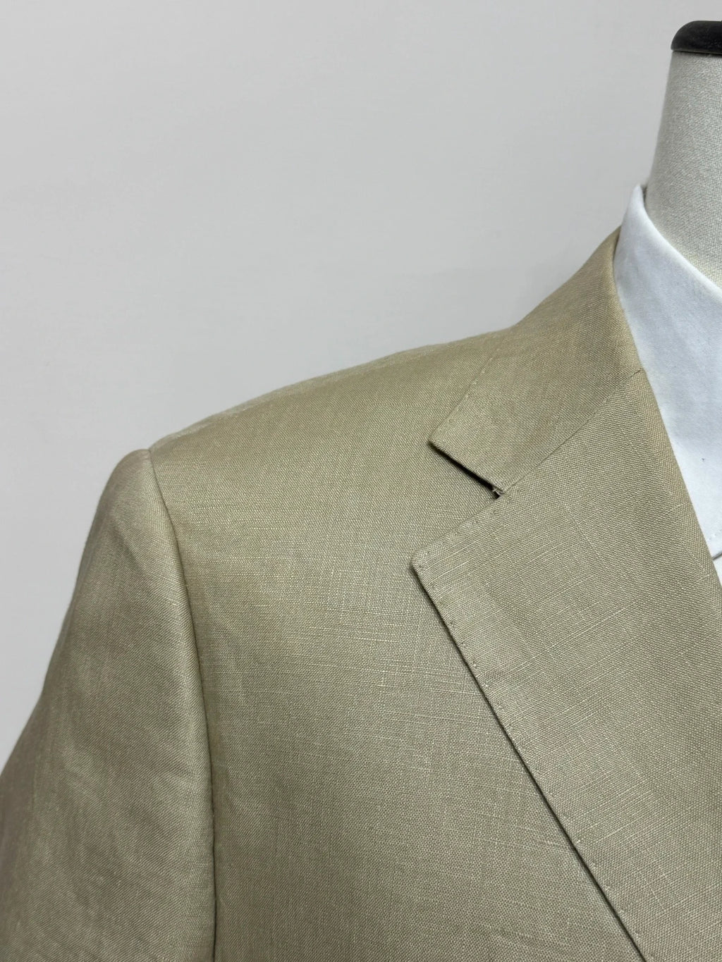 Abito Uomo 12 New Bond Street Puro Lino Beige Elegante Made in Italy Tg 52 (MA171)