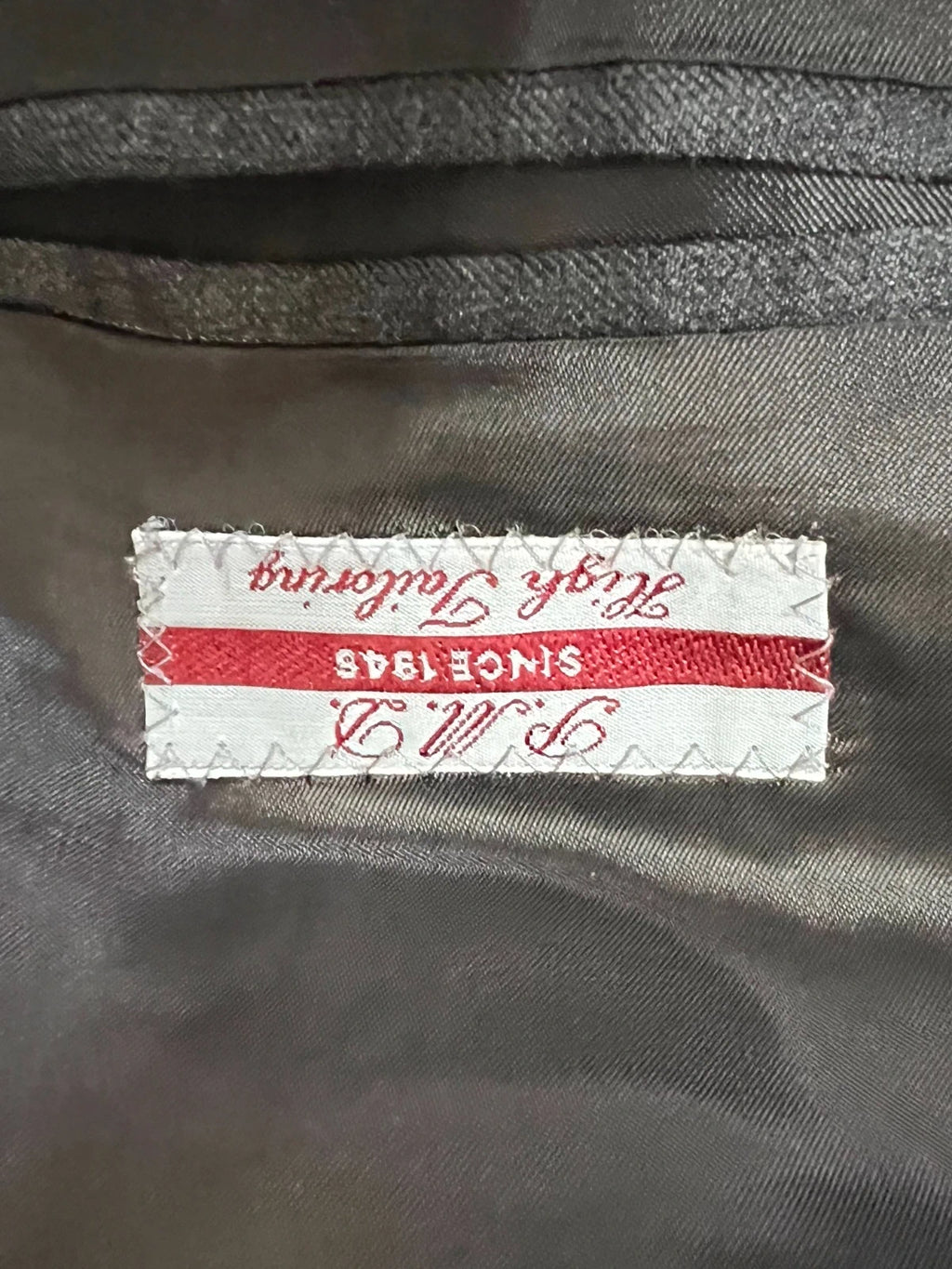 Abito Uomo Angelico Super 100 Lana Tasmania Grigio Gessato Made in Italy Tg 50 (MA179)