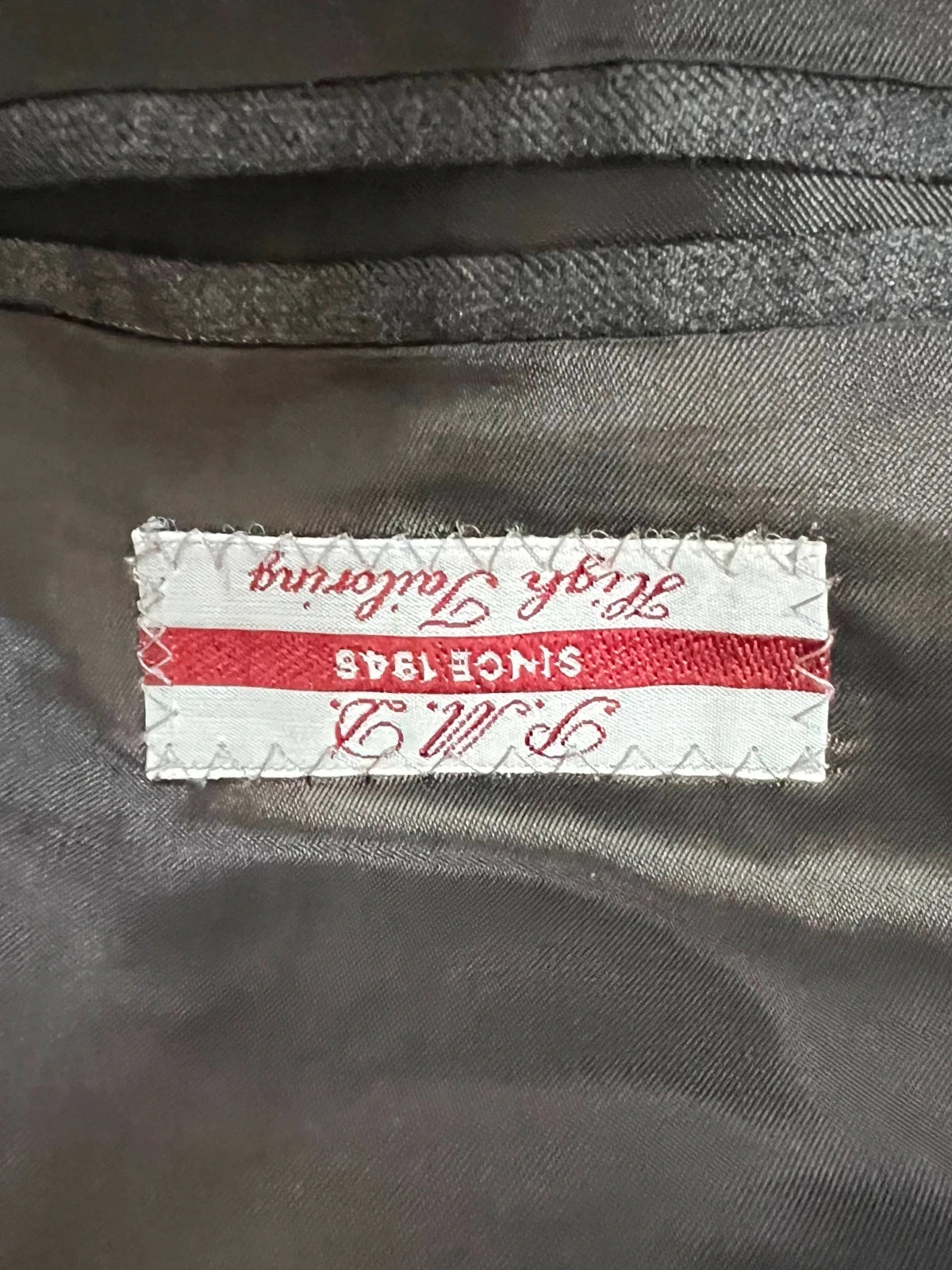 Abito Uomo Angelico Super 100 Lana Tasmania Grigio Gessato Made in Italy Tg 50 (MA179)