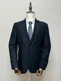 Giacca Uomo Blu Scuro Elegante 2 Bottoni Made in Italy Taglia 52 (MG7)