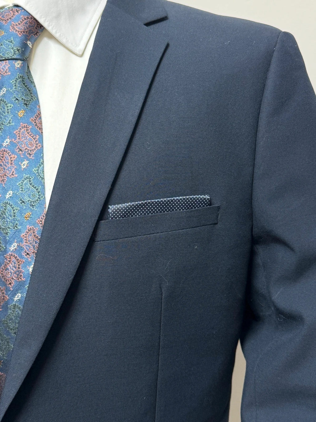 Giacca Uomo Blu Elegante 1 Bottone Slim Taglia 54 Business (MG8)