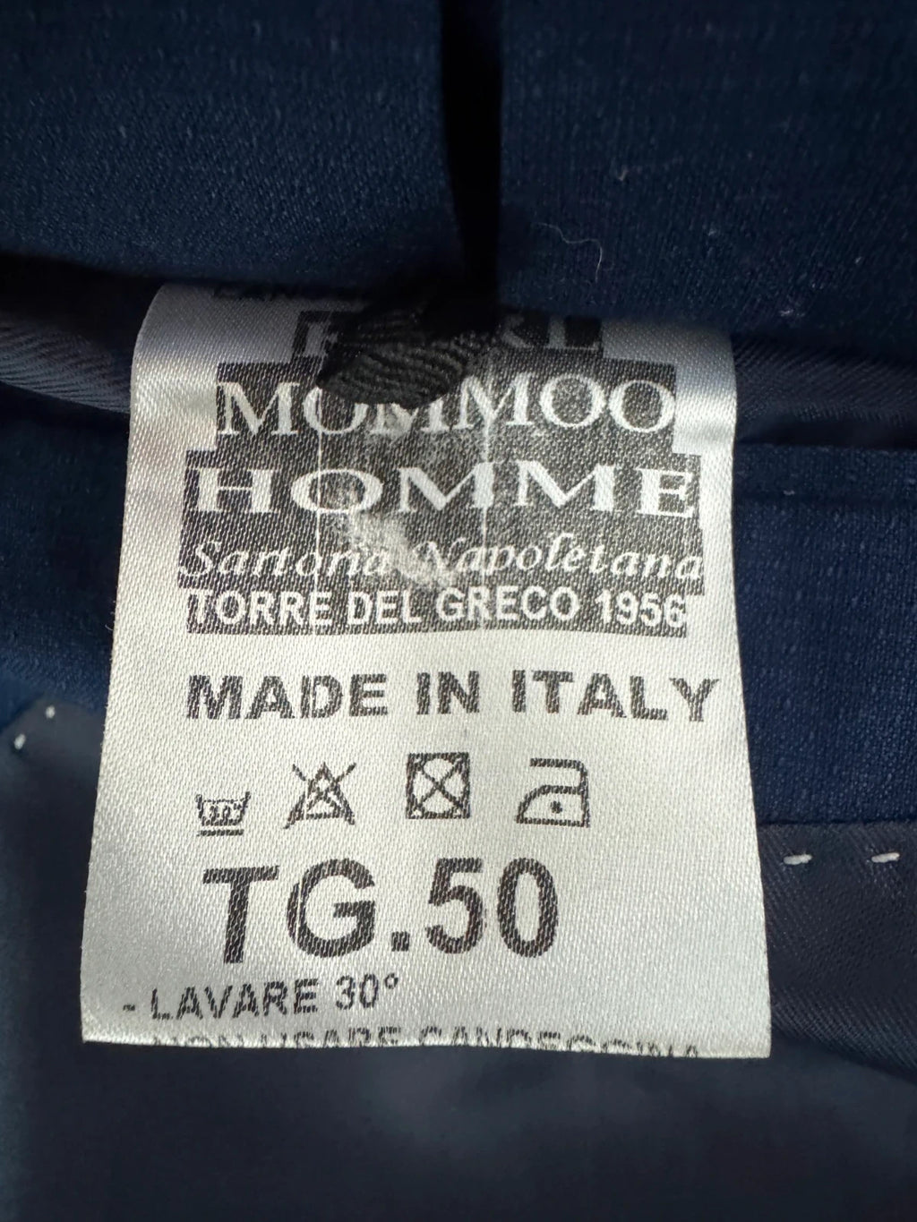 Giacca Uomo Blu Made in Italy Elegante 2 Bottoni Taglia 50 (MG9)