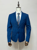 Giacca Uomo Blu Made in Italy Elegante 2 Bottoni Taglia 50 (MG9)