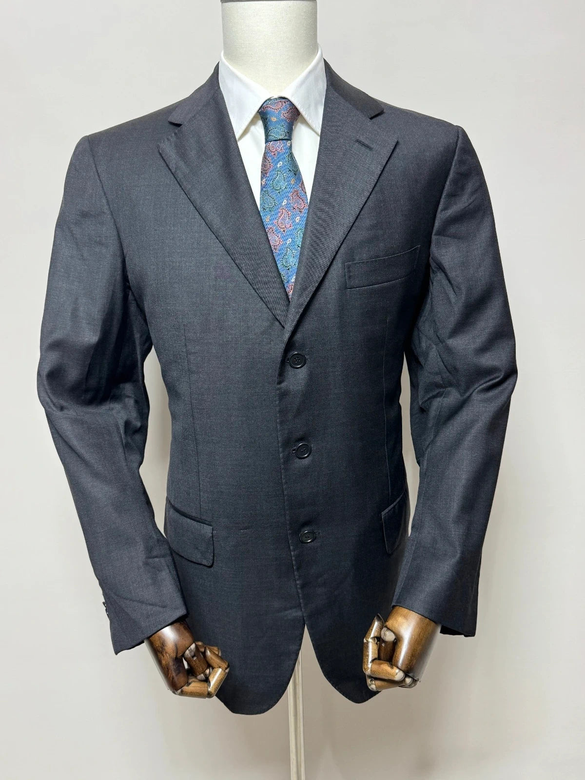Giacca Uomo Grigio Made in Italy Super 160's Lana Taglia 52 (MG10)