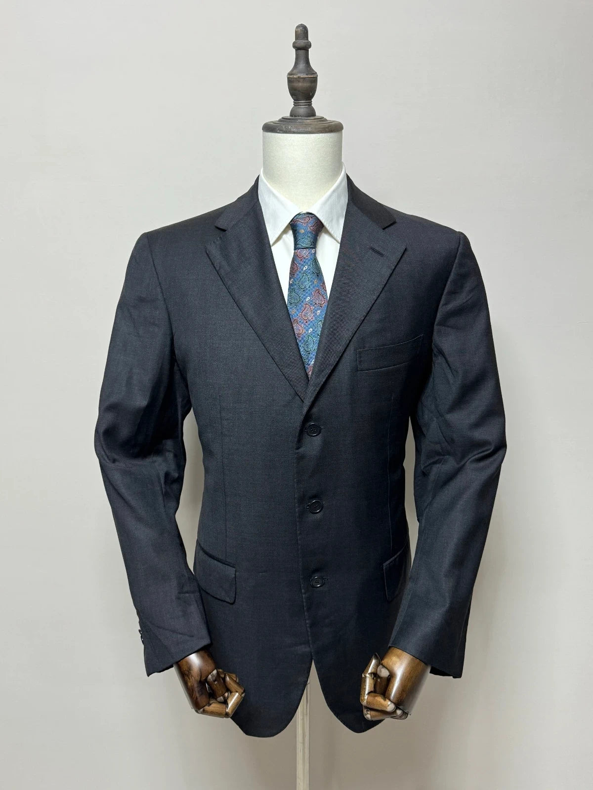 Giacca Uomo Grigio Made in Italy Super 160's Lana Taglia 52 (MG10)