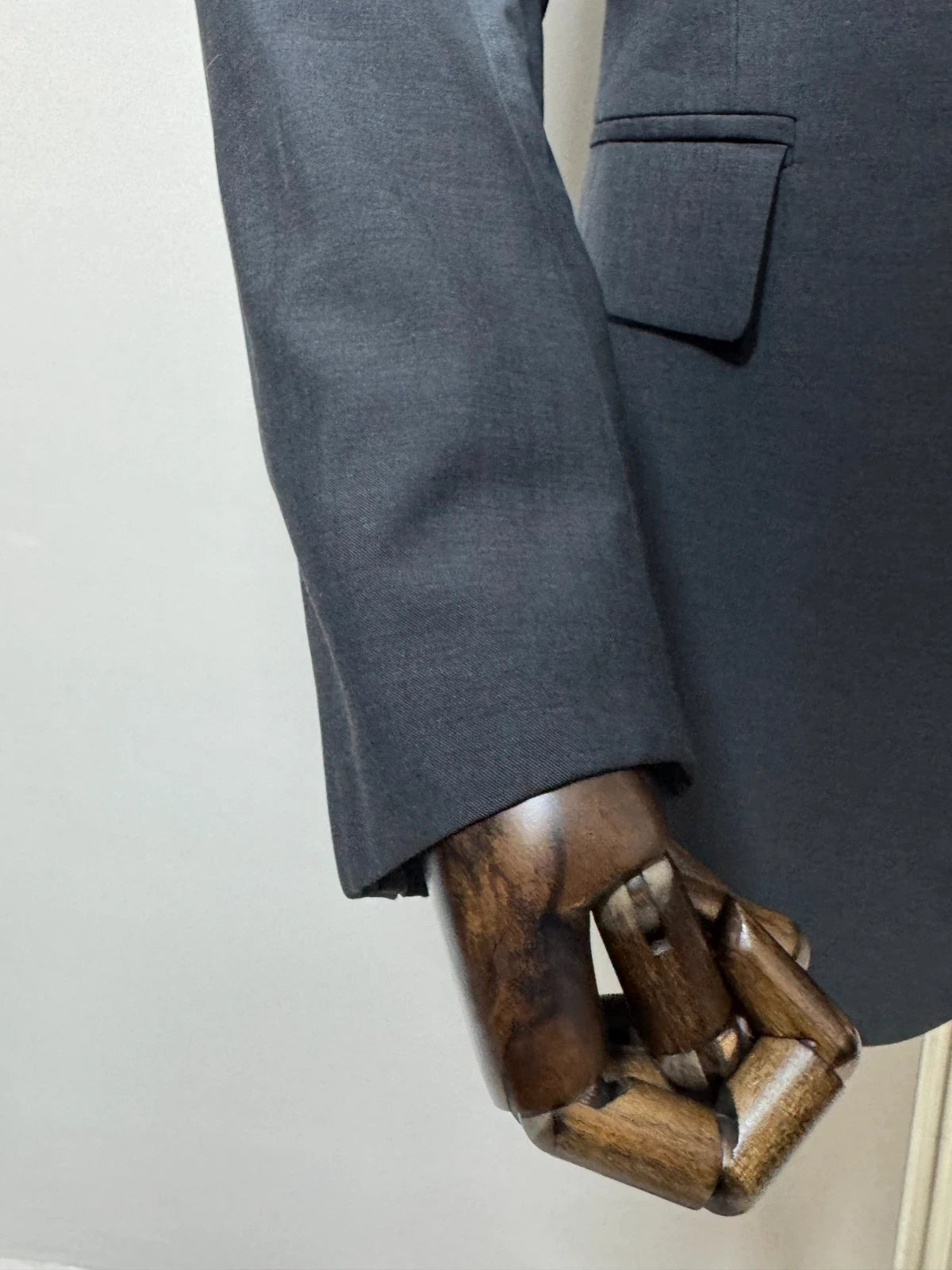 Giacca Uomo Tollegno 1900 Lana Vergine Grigio Taglia 56 Made in Italy (MG13)