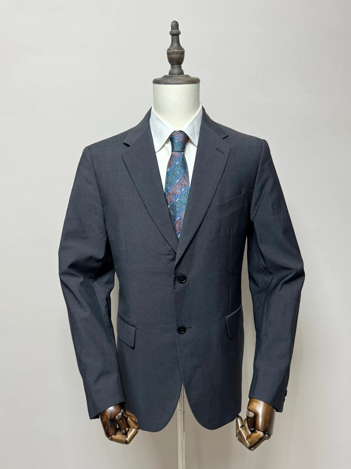 Giacca Uomo Tollegno 1900 Lana Vergine Grigio Taglia 56 Made in Italy (MG13)