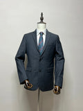 Giacca Uomo Elegante Grigio Lana Vergine Taglia 54 Made in Italy (MG14)