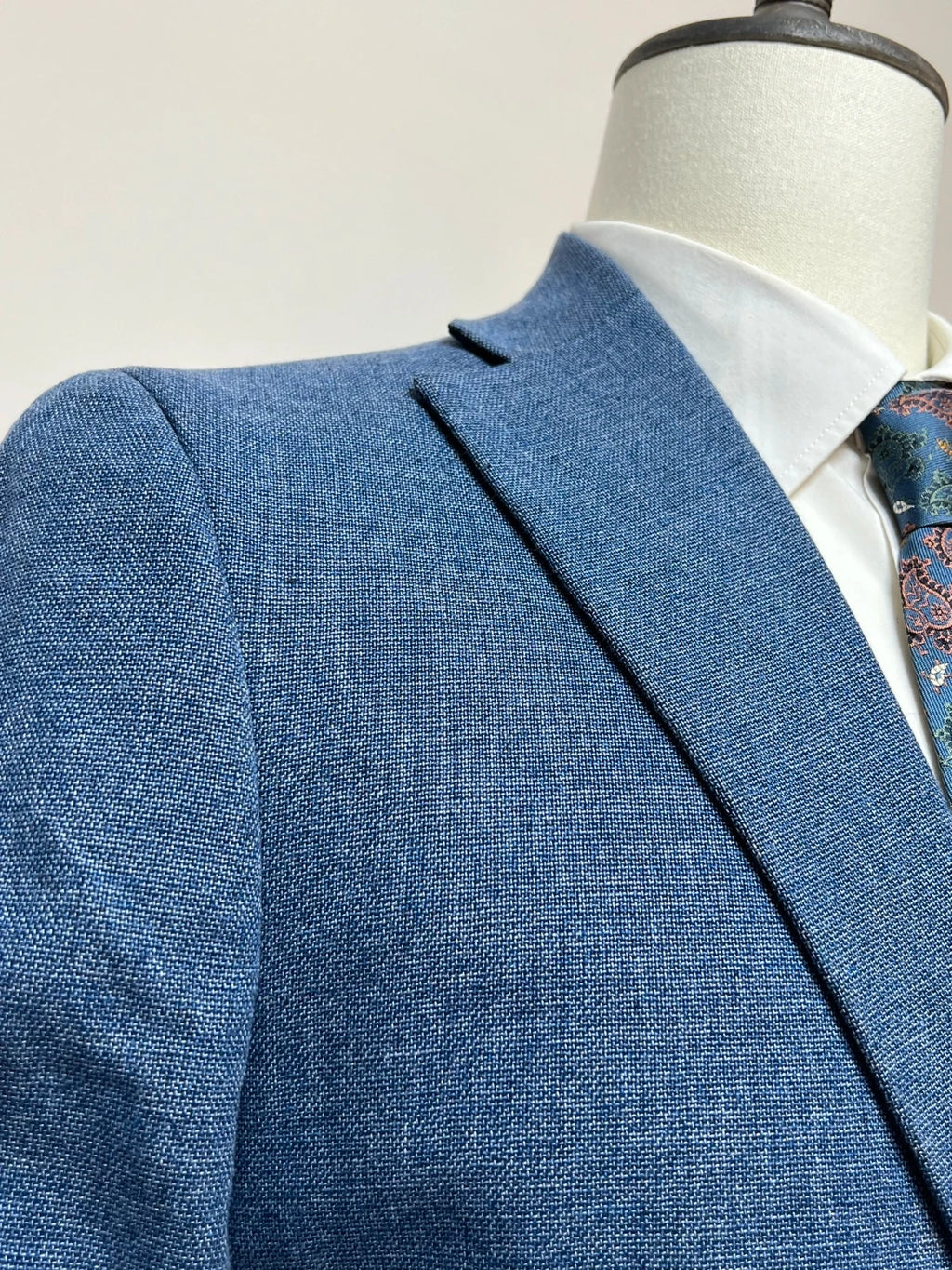 Giacca Conbipel Uomo Blu Cotone Lino Elegante Taglia 52 (MG16)
