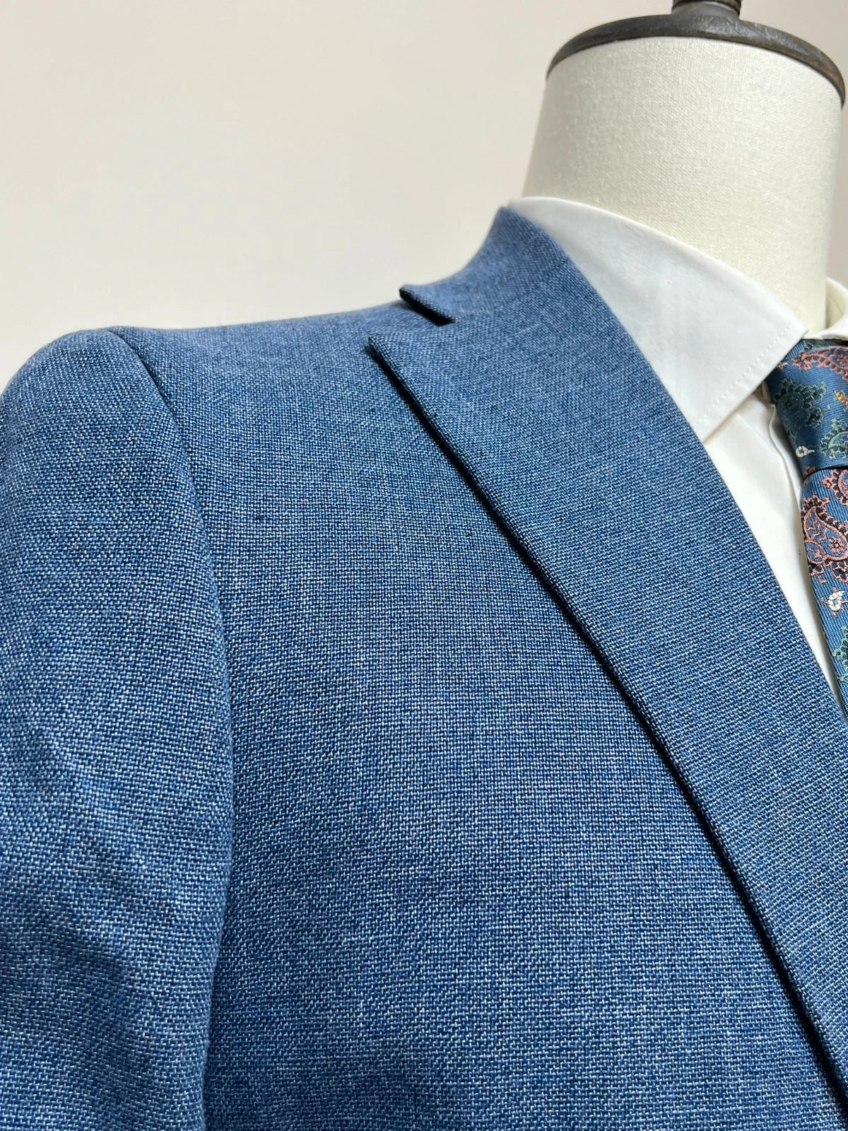 Giacca Conbipel Uomo Blu Cotone Lino Elegante Taglia 52 (MG16)