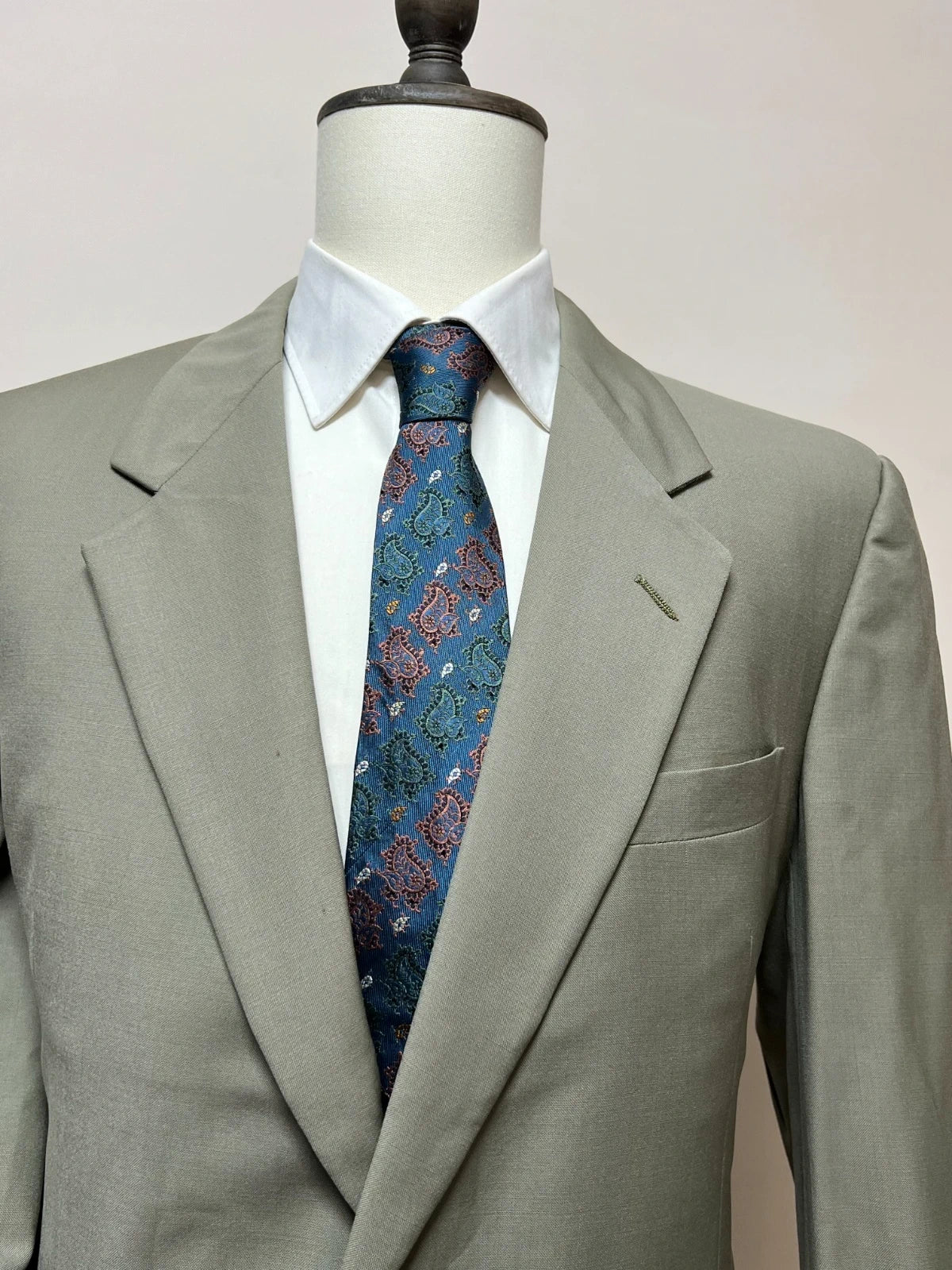 Giacca Borghi Milano Uomo Beige Elegante Lana Vergine Taglia 48 (MG17)