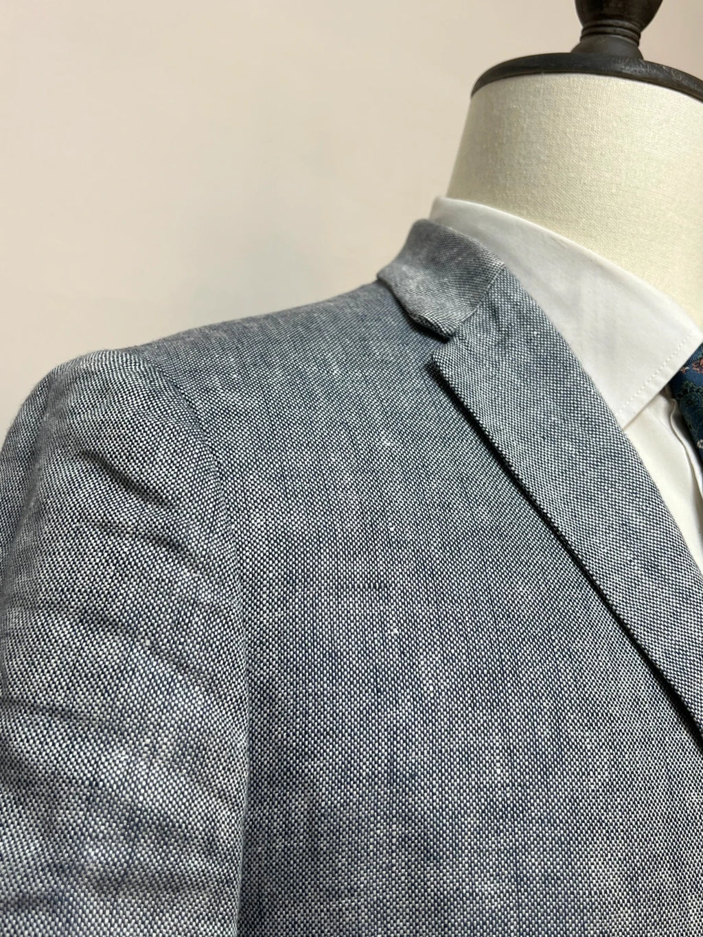 Giacca Zara Man Uomo Lino Grigio Chiaro Elegante Taglia 50 (MG19)