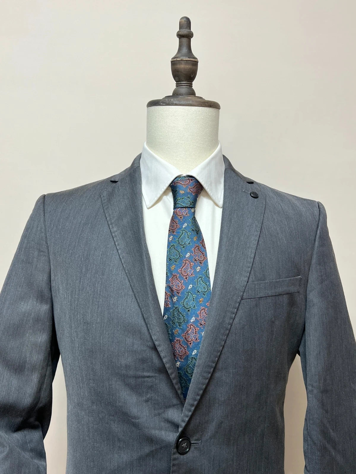Giacca Uomo Zara Man Grigio Elegante Taglia 48 Slim Fit (MG22)
