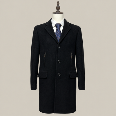 YvesSantLaurent Cappotti Uomo Nero in Cashmere – Taglia 50