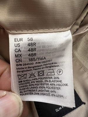 H&M Abito Uomo Beige in Lino – Taglia 58