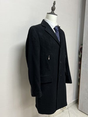 YvesSantLaurent Cappotti Uomo Nero in Cashmere – Taglia 50