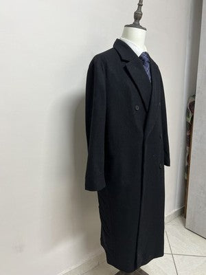 Massimo Dutti Cappotti Uomo Nero in Lana – Taglia M