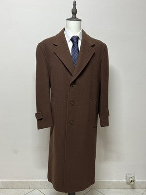 Facis Cappotto Uomo Marrone in Lana – Taglia 52