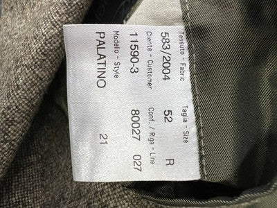 Per Spalli Abito Uomo Grigio chiaro in 100% lana; fodera 100% cupro – Taglia 52