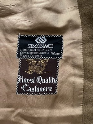 Simonacci Cappotti Uomo Beige in Cashmere – Taglia 44