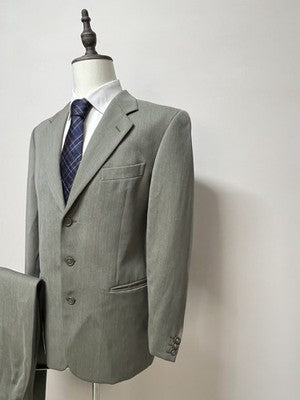 Pellicciari Moda Abito Uomo Blu navy in lana Gessato – Taglia 50
