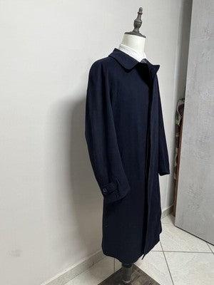 Vintage Dressing Cappotti Uomo Blu navy in Lana – Taglia 50