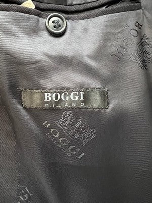 Boggi Milano Abito Uomo Azzurro in 98% lana, 2% elastan; fodera 100% viscosa – Taglia 46
