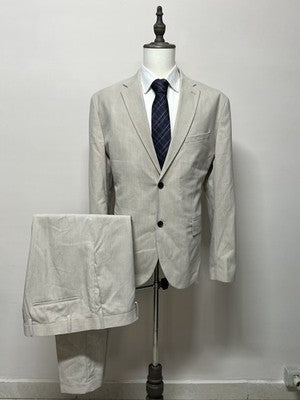 H&M Abito Uomo Beige in Lino – Taglia 58