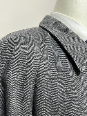 Facis Cappotti Uomo Grigio in Lana Spigato – Taglia 52