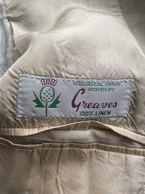 Greaves Abito Uomo Beige in Lino – Taglia 52